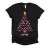 Pink Flamingo Christmas Tree Cute Flamingos Holiday Decor T-Shirt