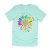 Autism Awareness Accept Understand Love ASD Rainbow Flower T-Shirt