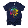 Autism Awareness Accept Understand Love ASD Rainbow Flower T-Shirt