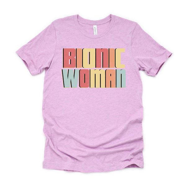 Bionic Woman Shirt / Get Well Soon Gifts For Women / Knee Hip Back Leg Replacement Tshirt - Unisex T-Shirt XS - 4XL