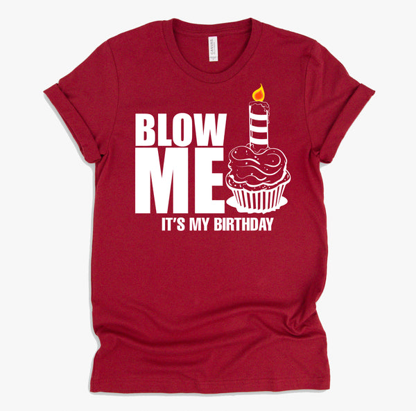 It's My Birthday Blow Me Joke Funny Gift T-Shirt