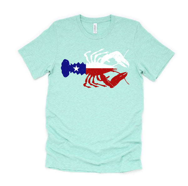 Crawfish Texas Seafood Shellfish Lone Star Southern Food T-Shirt