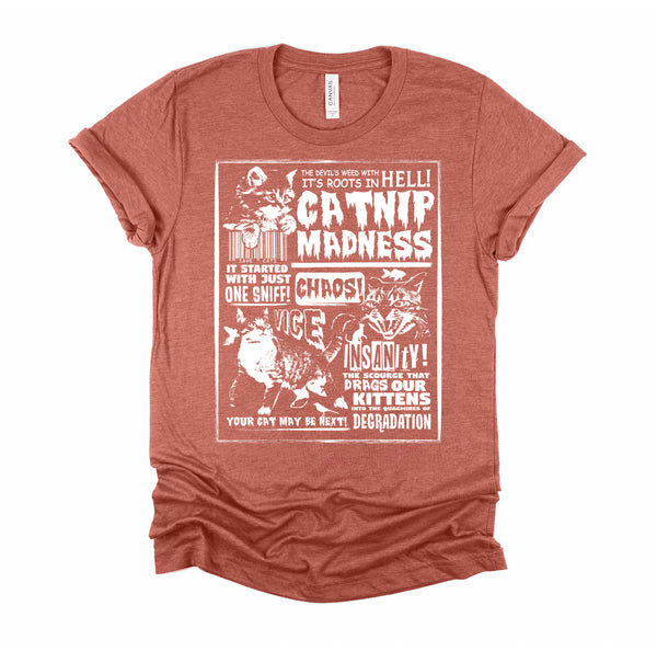Catnip Madness Cute Kitten Cat Lover Gift for Cat Owners T-Shirt