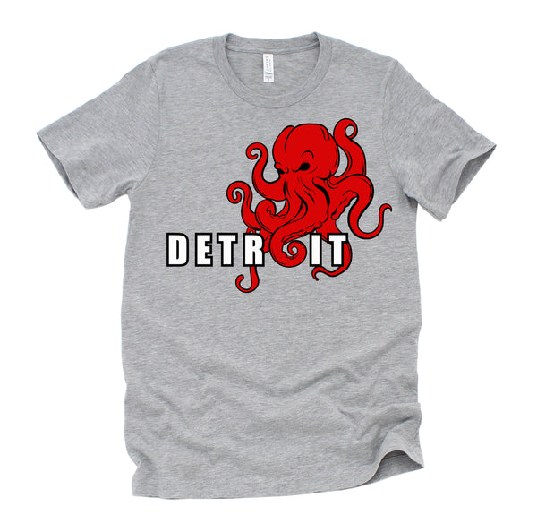 Detroit Michigan Octopus Kraken Downtown Motor City T-Shirt