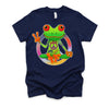 Hippie Frog Peace Sign Yoga Frogs Hippies 70s T-Shirt