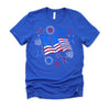 Fireworks 4th of July American Flag Patriotic Sparklers T-Shirt