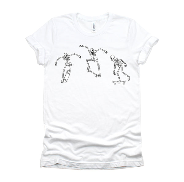 Skateboarding Skeletons Skater Halloween Shirt