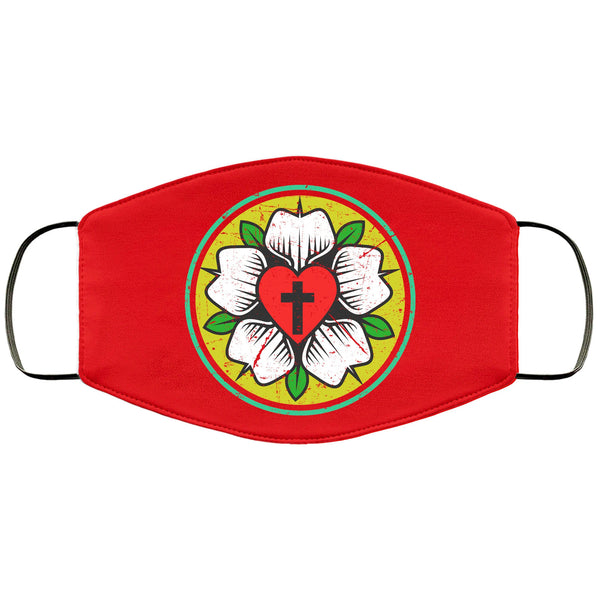 Lutheran Face Mask Adult & Kids Mask Religious Protestant CrossFace Masks Anti Microbial Ultra Breathable