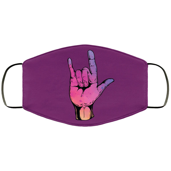 Rock & Roll Face Mask Adult and Kids Punk Rock RockerFace Masks Anti Microbial Ultra BreathableSuper Soft