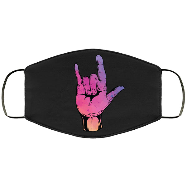 Rock & Roll Face Mask Adult and Kids Punk Rock RockerFace Masks Anti Microbial Ultra BreathableSuper Soft