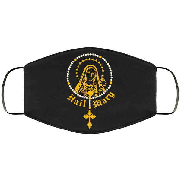 Virgin Mary Face Mask Adult & Kids Mask Rosary Bible Verse Scripture Religious Catholic Face Masks Anti Microbial Ultra Breathable