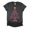 Pink Flamingo Christmas Tree Cute Flamingos Holiday Decor T-Shirt