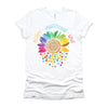 Autism Awareness Accept Understand Love ASD Rainbow Flower T-Shirt