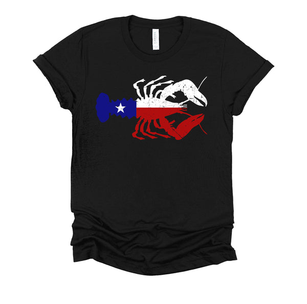 Crawfish Texas Seafood Shellfish Lone Star Southern Food T-Shirt