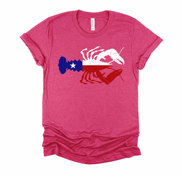 Crawfish Texas Seafood Shellfish Lone Star Southern Food T-Shirt