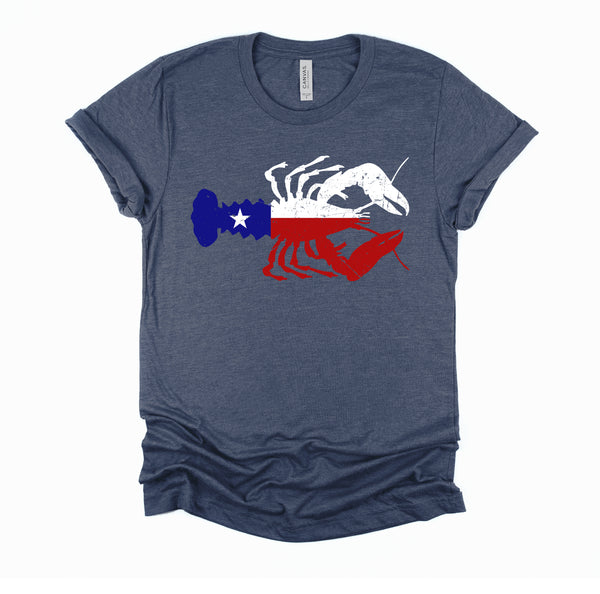 Crawfish Texas Seafood Shellfish Lone Star Southern Food T-Shirt