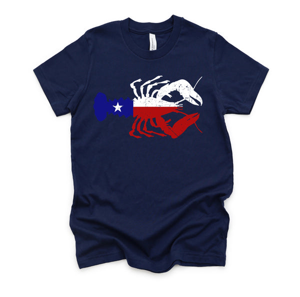 Crawfish Texas Seafood Shellfish Lone Star Southern Food T-Shirt