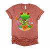 Hippie Frog Peace Sign Yoga Frogs Hippies 70s T-Shirt