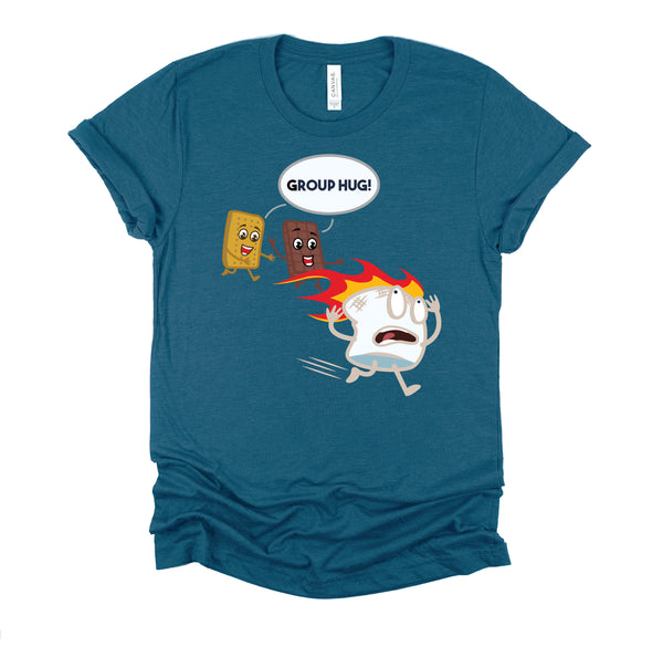 Group Hug Smores Funny Camping Shirt