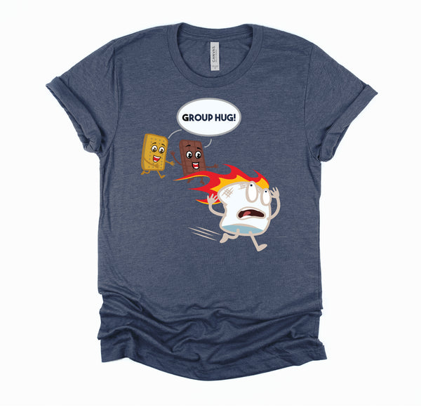 Group Hug Smores Funny Camping Shirt