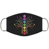 Chakra Tree Of Life Face Mask Adult & Kids Mask Yoga Meditation Healing Crystals NamasteFace Masks Anti Microbial