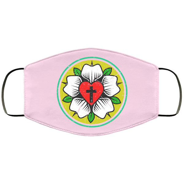 Lutheran Face Mask Adult & Kids Mask Religious Protestant CrossFace Masks Anti Microbial Ultra Breathable