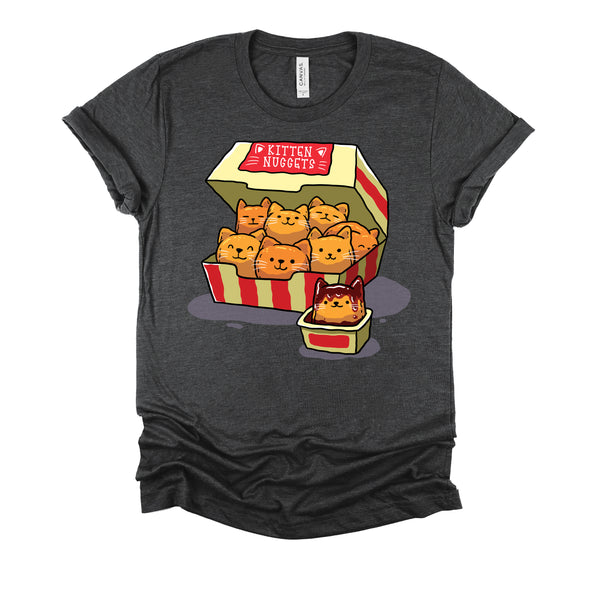 Kitten Nuggets Food Pun Cat Lover Gift Chicken Nuggets T-Shirt