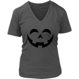 Happy Pumpkin Halloween Tshirt - Funny Jack O Lantern Tee - Womens Plus Size up to 4X