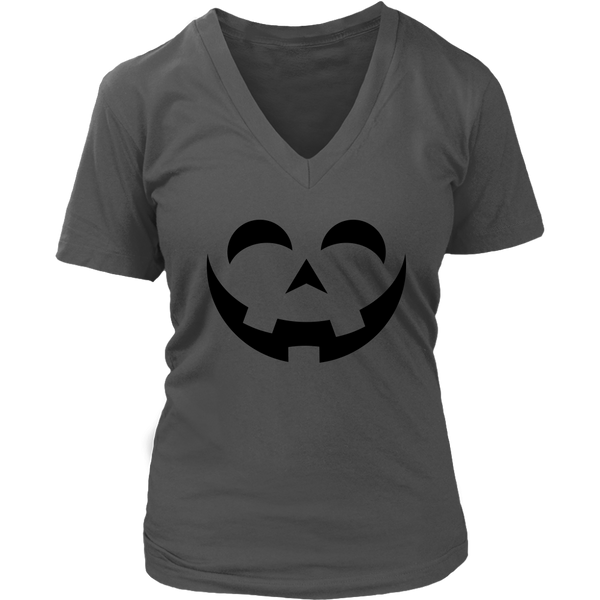 Happy Pumpkin Halloween Tshirt - Funny Jack O Lantern Tee - Womens Plus Size up to 4X