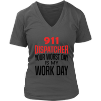 911 Dispatcher T-Shirt - Emergency Worker Tshirt - Funny Tee Shirt - Womens Plus Size Up To 4X