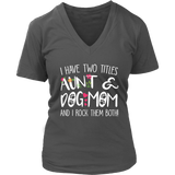 Funny Aunt Dog Mom T-Shirt - Dog Lovers T Shirt - Womens Plus Size Up To 4X