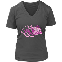 Weird Cheshire Cat T-Shirt - Cute Mad Cats for Halloween - Womens Plus Size Up To 4X