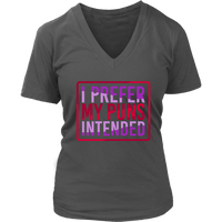 I Prefer My Puns Intended T-Shirt - Funny Shirt - Novelty T - Womens Plus Size Up To 4X