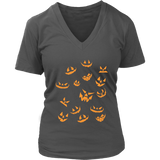 Jack O Lantern Pumpkin Tee - Evil Laugh Halloween Tshirt - Womens Plus Size Up To 4X