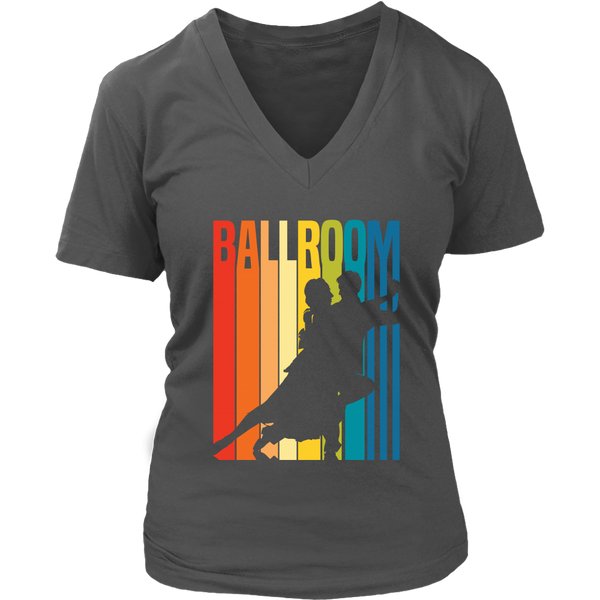 Ballroom Dancing Couple Tshirt - Vintage Dancer T-shirt - Retro Tee - Womens Plus Size Up To 4X