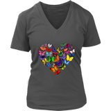 Womens Heart Full of Butterflies T-Shirt Mother's Day Tee Plus Size Up to 4X