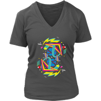 Back to the 80s Throwback Tshirt - Cool Geometric Abstract - Womens Plus Size Up To 4x