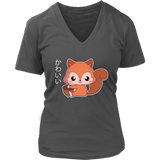 Kawaii Squirrel Gift Funny Animal Pride Love Squirrels V-Neck T-Shirt Womens Plus Size S-4XL