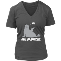 Seal of Approval Funny Graphic Shirt - Marine Animal Tees - Womens Plus Size Up To 4X