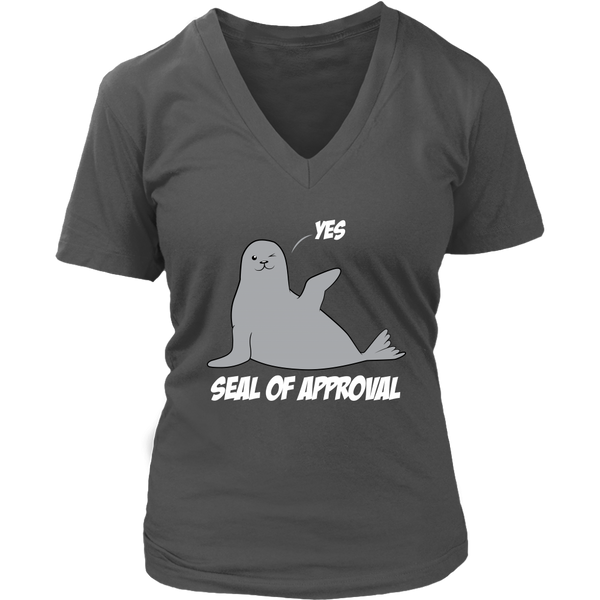 Seal of Approval Funny Graphic Shirt - Marine Animal Tees - Womens Plus Size Up To 4X