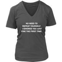 I Ignored You Tshirt - Sarcasm Quote T-shirt - Novelty - Womens Plus Size up to 4X