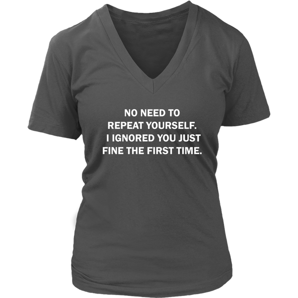 I Ignored You Tshirt - Sarcasm Quote T-shirt - Novelty - Womens Plus Size up to 4X