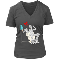 Halloween Mummy T-Shirt - Toilet Paper Monster Tee - Womens Plus Size up to 4X