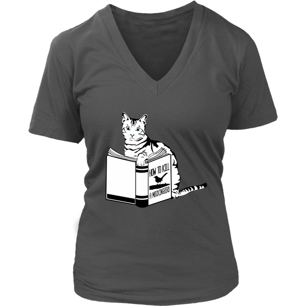 Womens Funny Cat T-Shirt Cat Lover Tee Plus Size Up to 4X