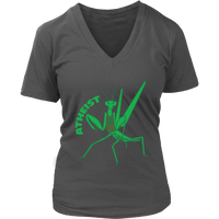 Atheist Praying Mantis Pun Tshirt - Atheism Humor Tee - Womens Plus Size Up To 4X