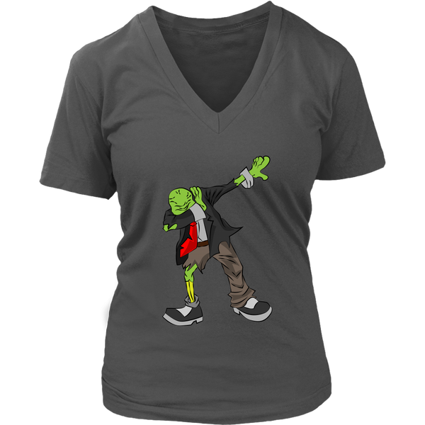 Dabbing Zombie T-Shirt - Halloween Funny Dab T Shirt - Womens Plus Size up to 4X