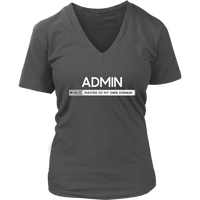 Admin Master of My Own Domain Shirt - Administrative Officer - Womens Plus Size Up To 4X