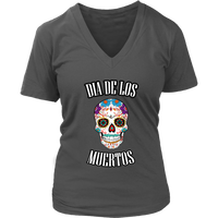 Halloween Mexican Skull Tshirt - Dia de los Muertos Dead Day T-Shirt - Womens Plus Size Up To 4X