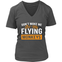 Flying Monkeys Tee - Weird Funny T-Shirt - Novelty Tshirt - Womens Plus Size Up To 4X