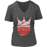 Bingo Queen Crown T-Shirt - Game Jackpot Tshirt - Womens Plus Size up to 4X